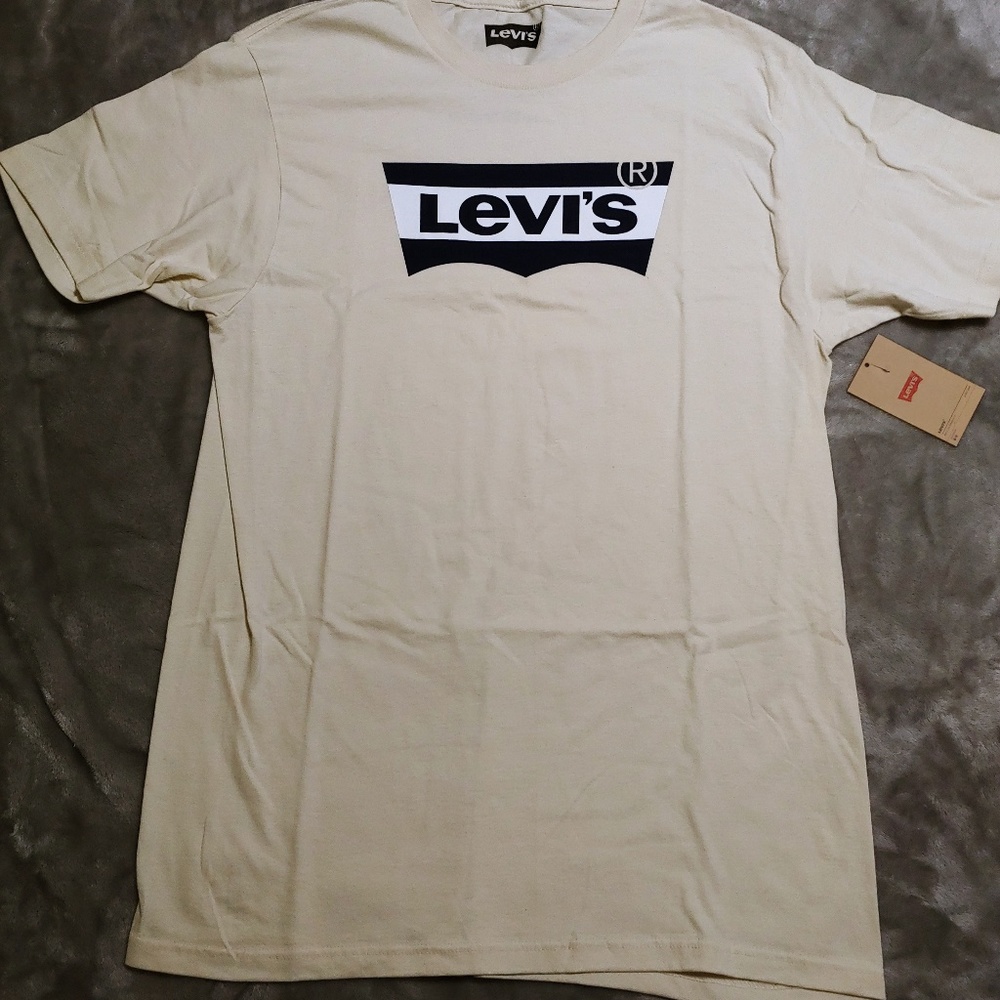 Levi's mens bnwt cream tshirt sz M